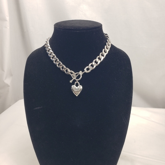 Juicy Couture Silver Chunky Charm Necklace - Picture 2 of 7